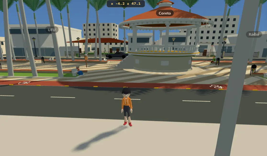 Praça do Coreto recriada na Vynic City